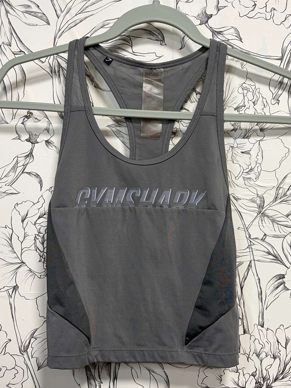 Gymshark Grey Racerback Cropped shirt